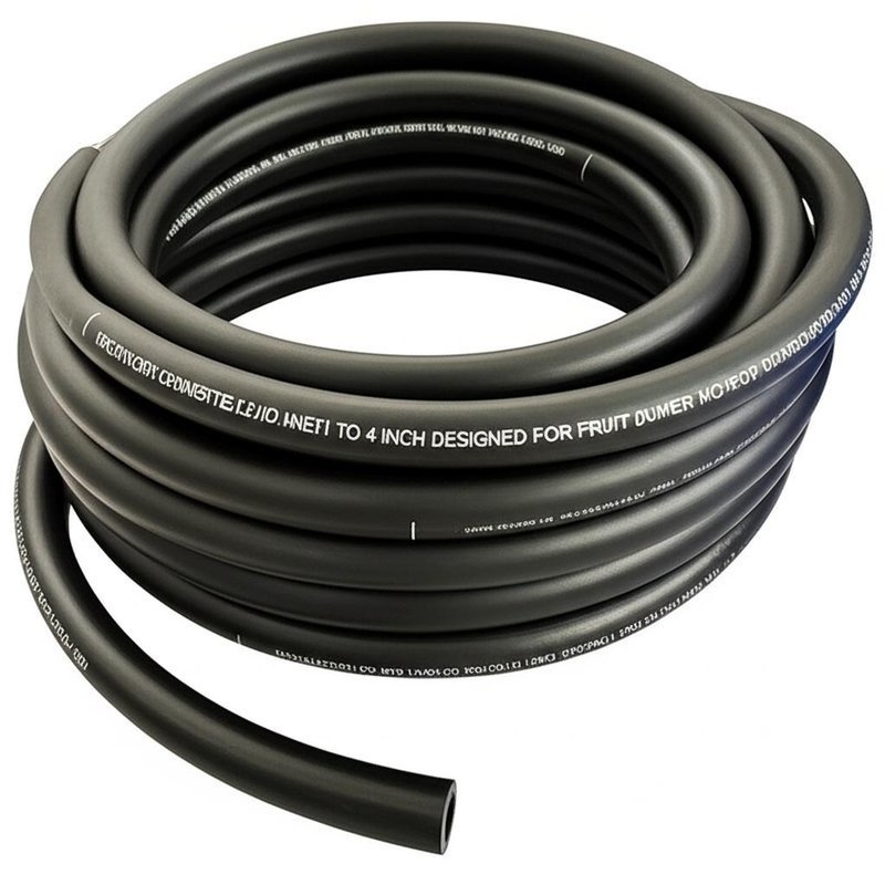 Selang Air Karet Industri Diameter Dalam 1/2 Inci Hingga 4 Inci Dirancang Untuk Proses Pembuatan Jus Buah